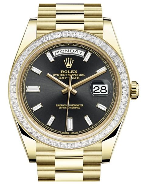 rolex day date black face replica|rolex day date diamond price.